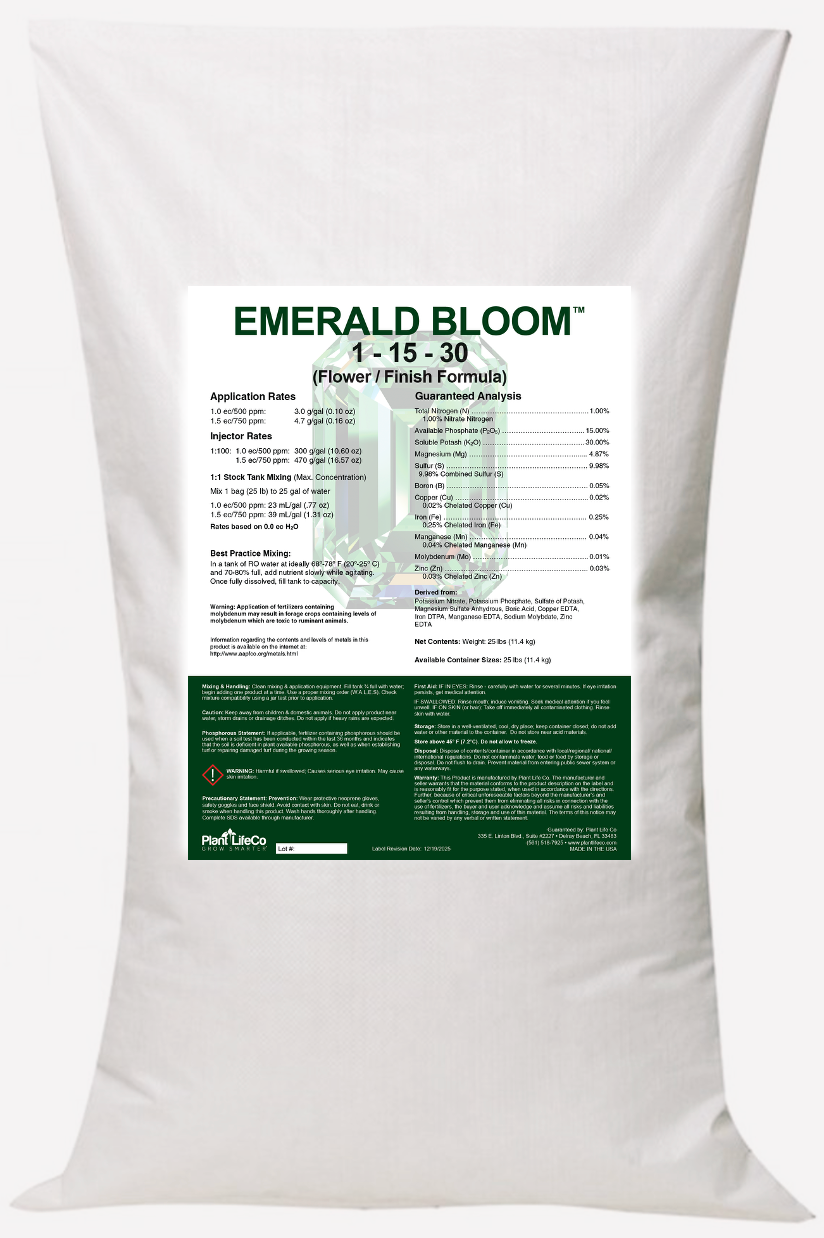 Plant Life Co. Emerald Bloom 1-15-30